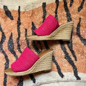 Women's Pink Wedge Sandals